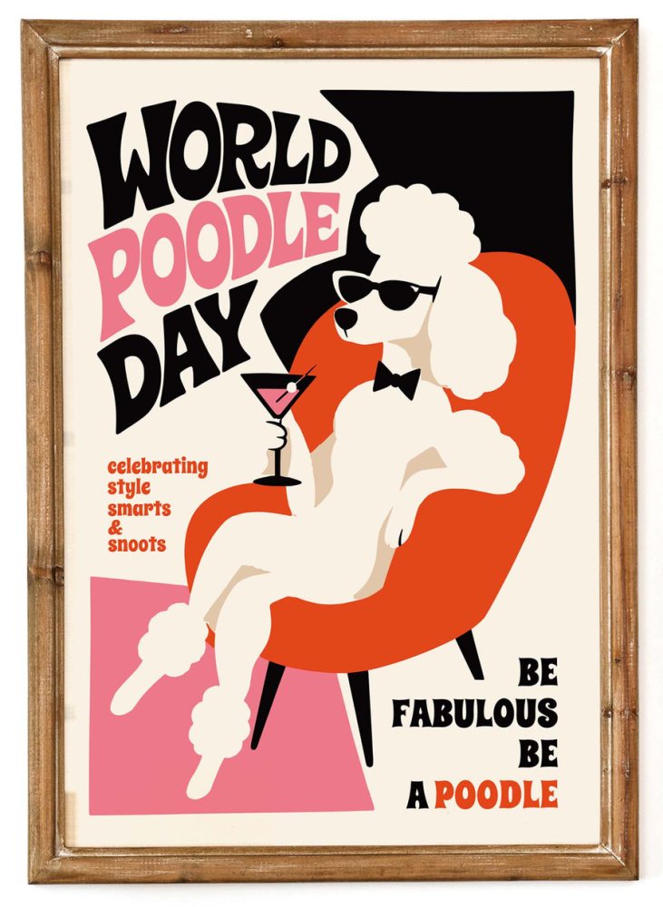 World Poodle Day Wall Art