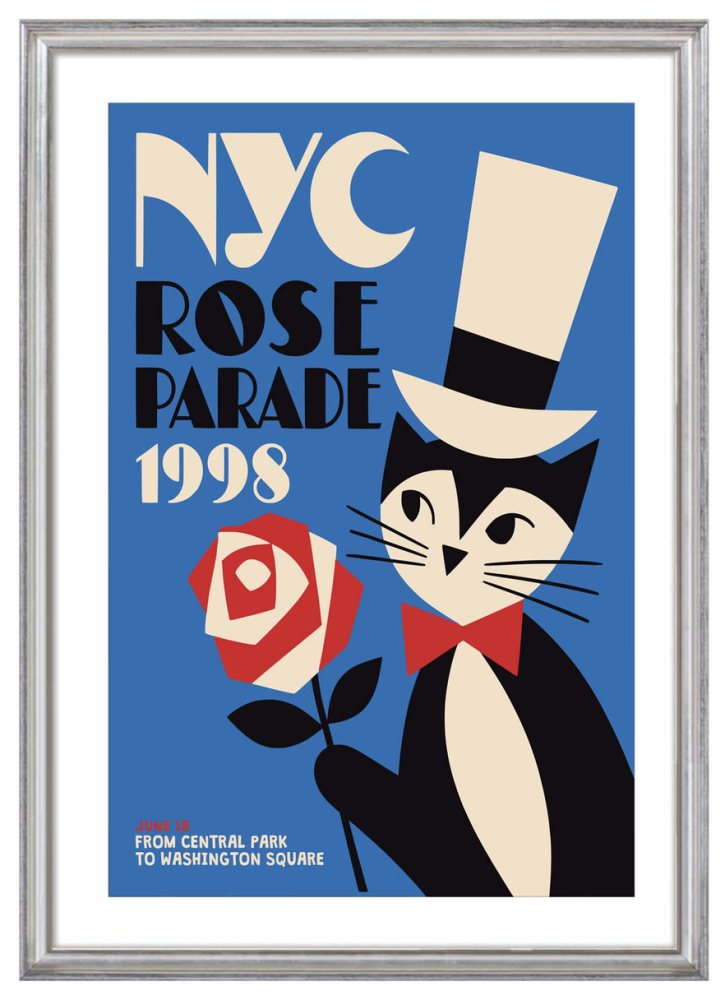 NYC Rose Parade Poster Print
