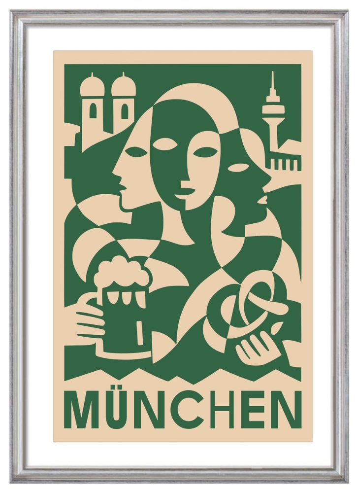 Munich Germany Travel Poster Print