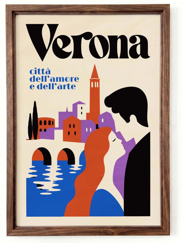 Verona Romantic Travel Poster