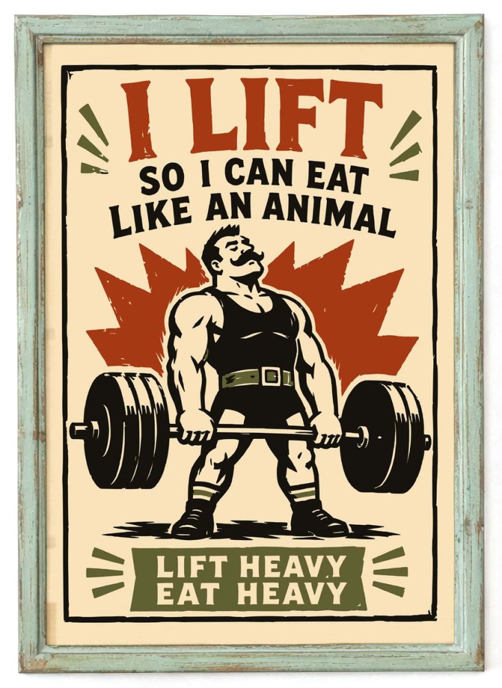 Weightlifting Motivation Gym Poster Print
