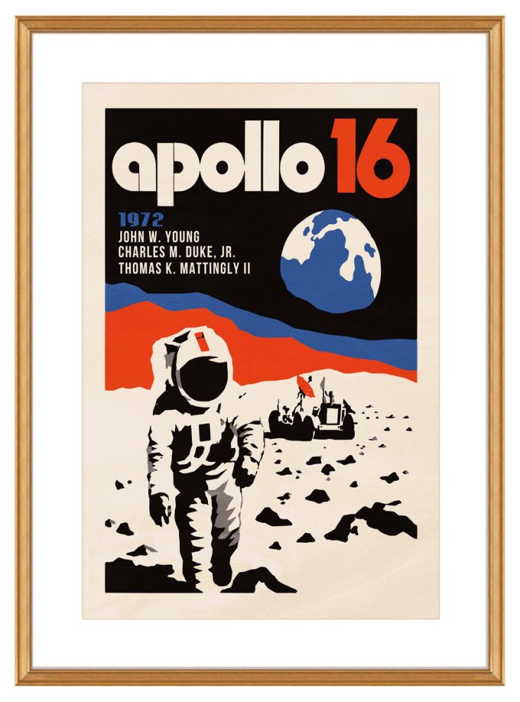 Apollo 16 Space Mission Print