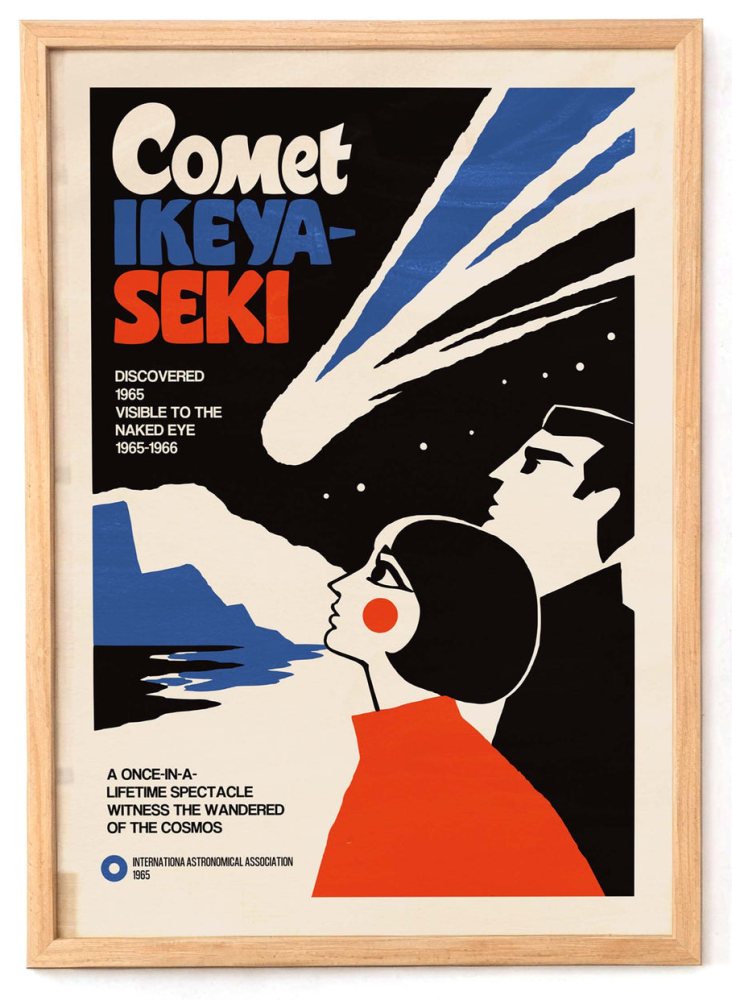Comet Ikeya Seki Space Poster
