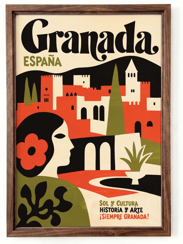 Granada Spain Travel Wall Art