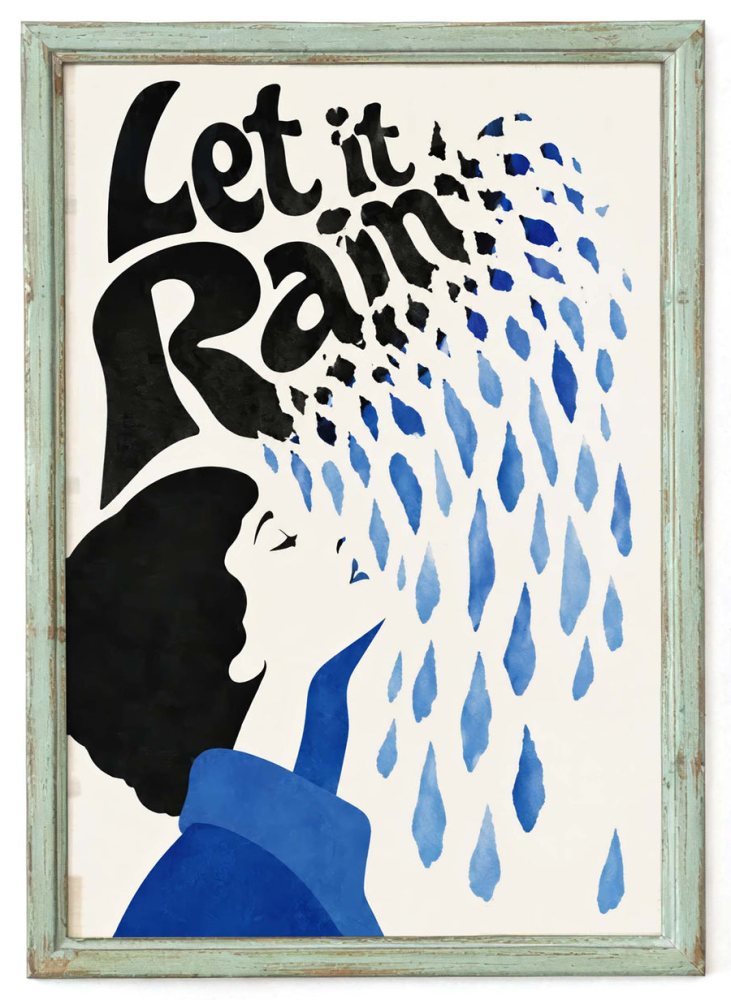 Let It Rain Wall Art