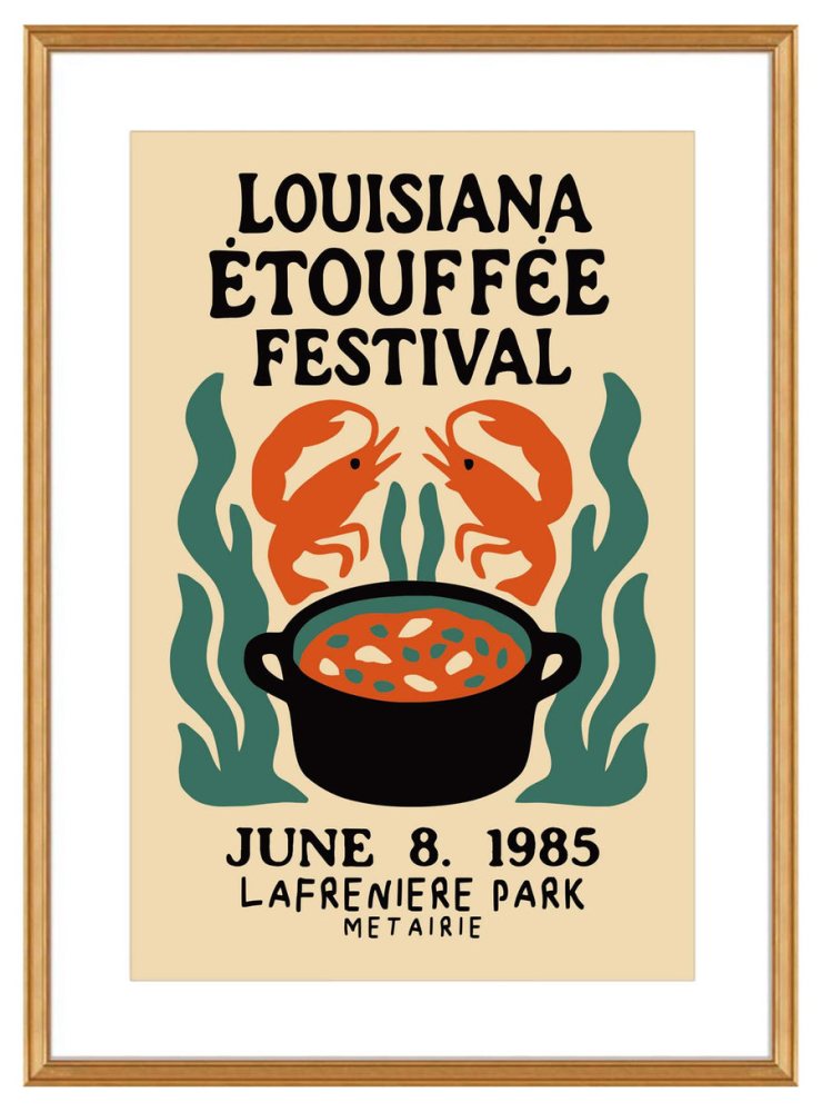 Louisiana Etouffee Festival Poster