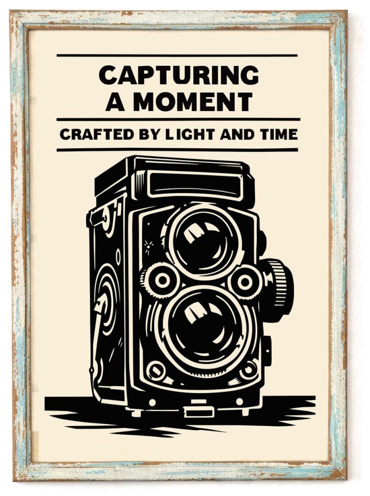 Vintage Camera Wall Art Print