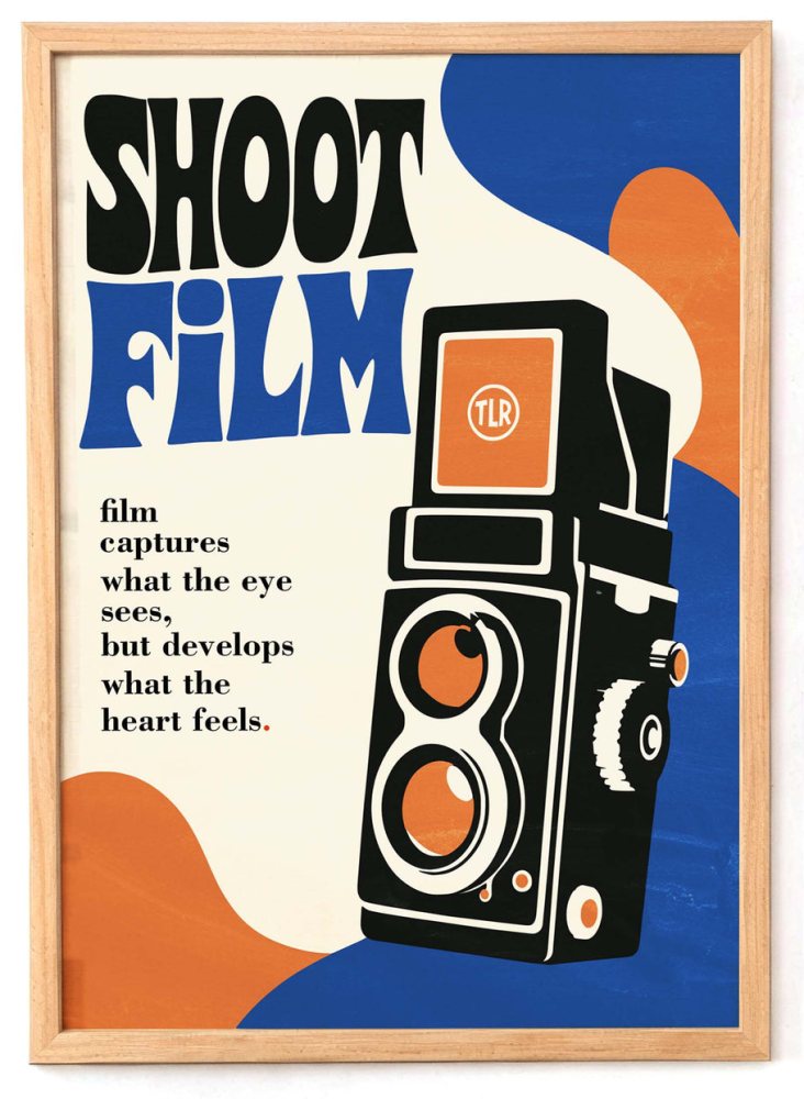 Retro Camera Shoot Film Poster