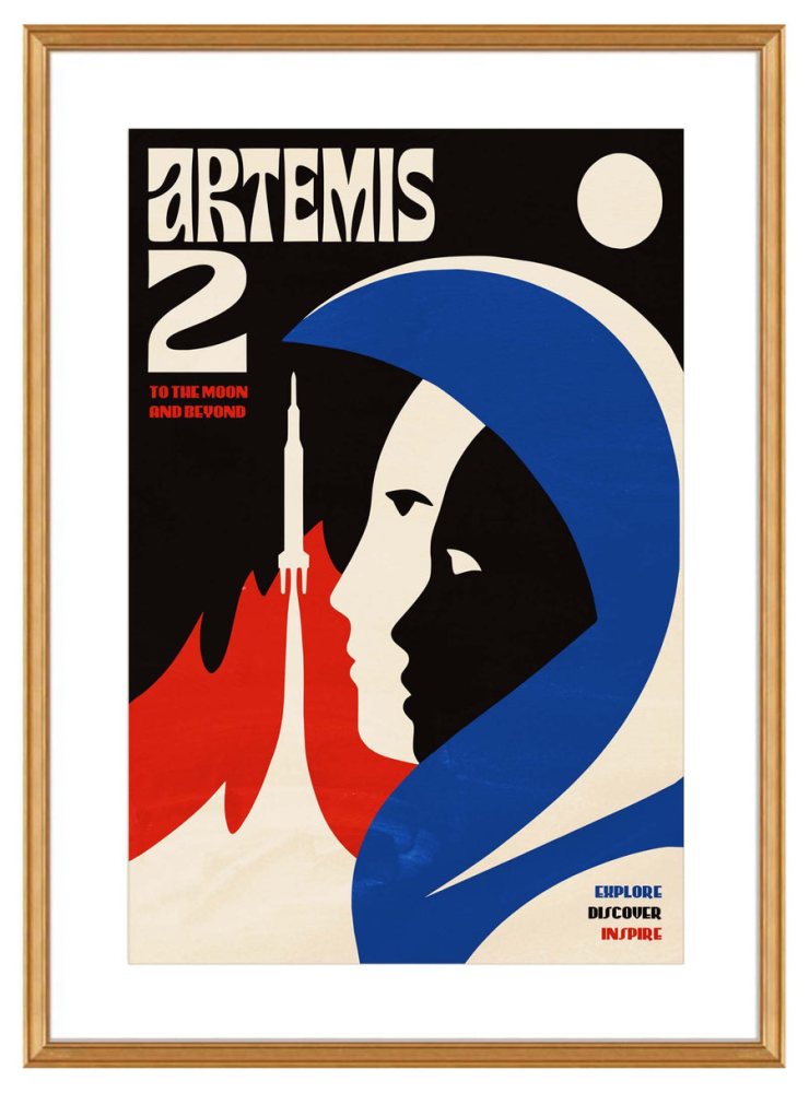 Artemis 2 Space Exploration Poster