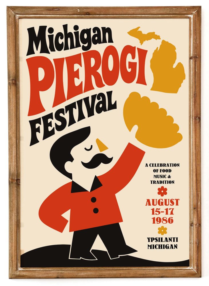 Michigan Pierogi Festival Poster
