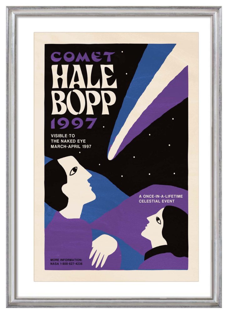 Comet Hale-Bopp 1997 Poster