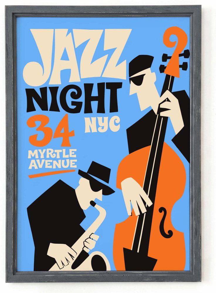 Jazz Night NYC Poster