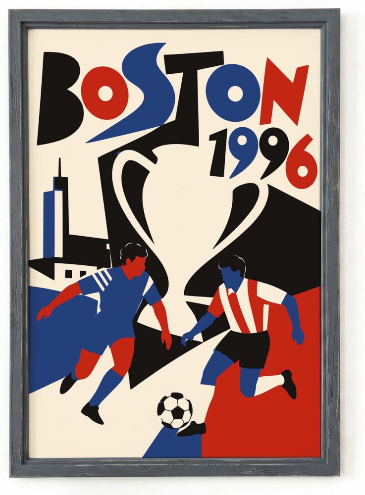 Boston 1996 Soccer Poster