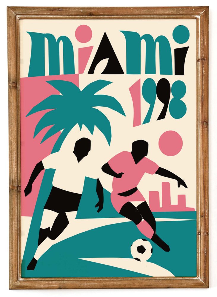 Miami Soccer Wall Art