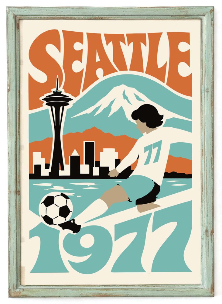Seattle 1977 Soccer Poster