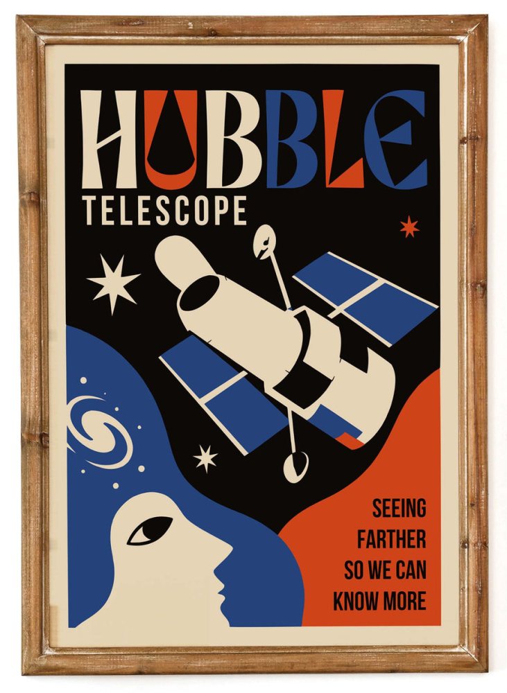 Hubble Telescope Poster