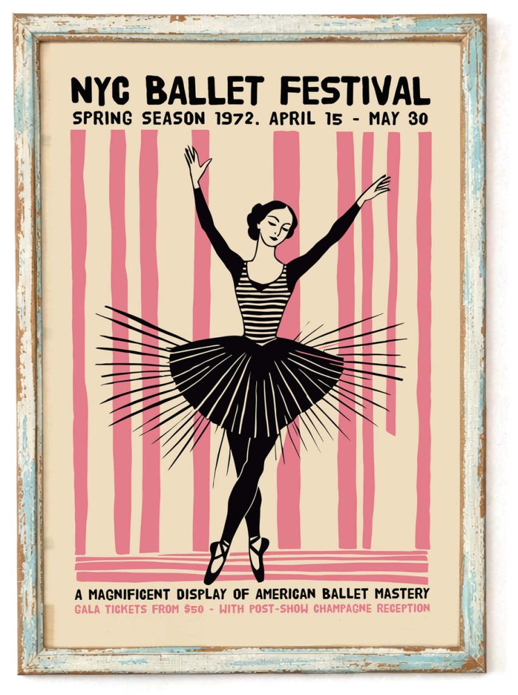 NYC Ballet Festival Print