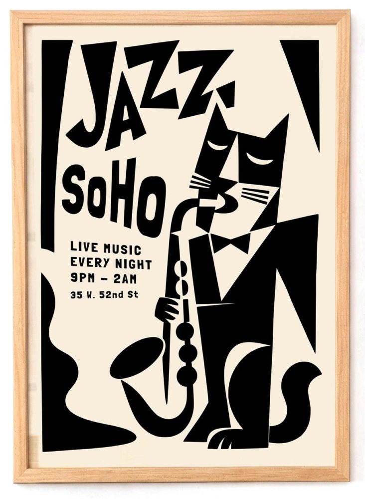 Jazz SoHo Wall Art Print