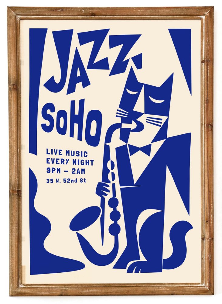 SoHo Jazz Poster Print