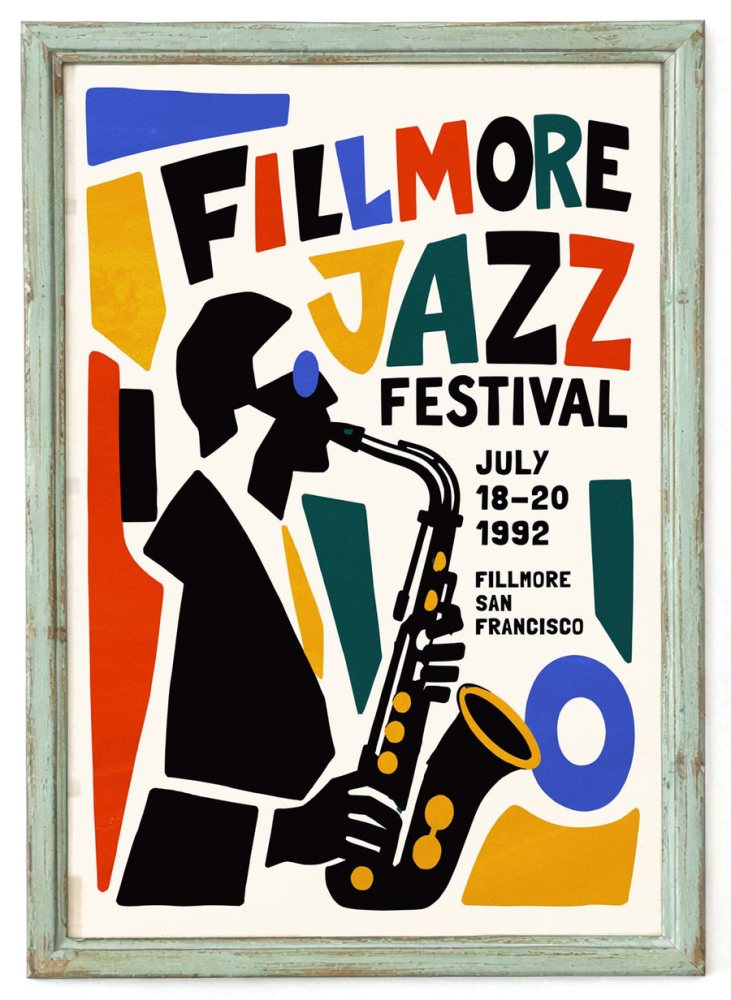 Fillmore Jazz Festival Poster Print