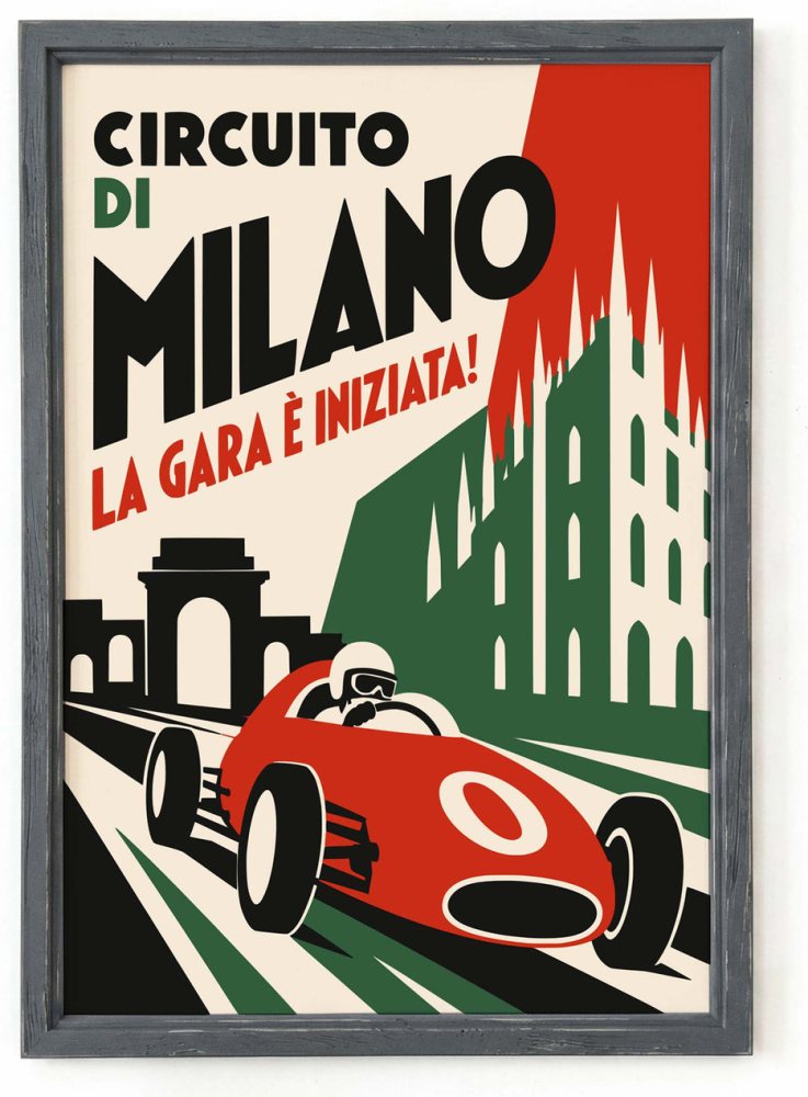Circuito Di Milano Poster Print