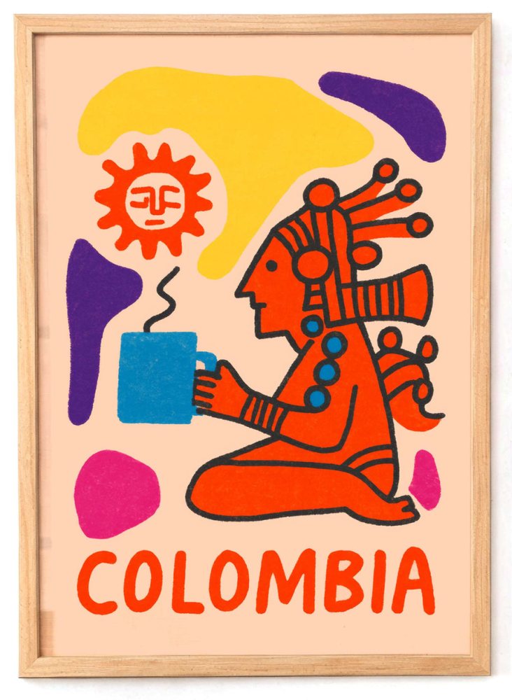 Colombia Travel Poster Wall Art