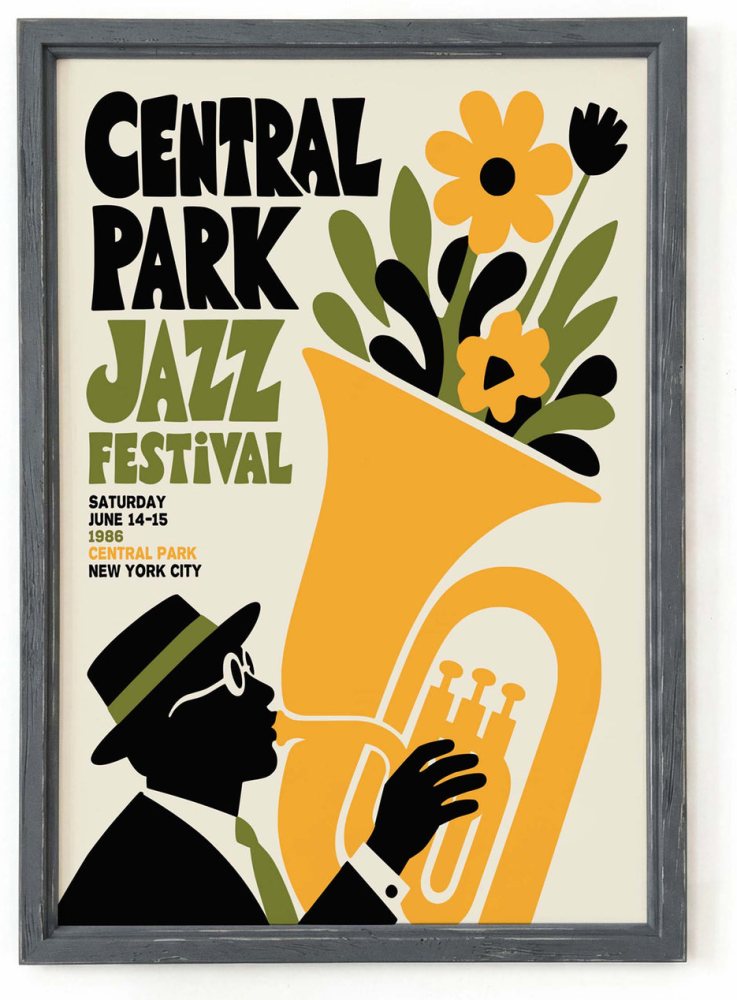 Central Park Jazz Festival Poster