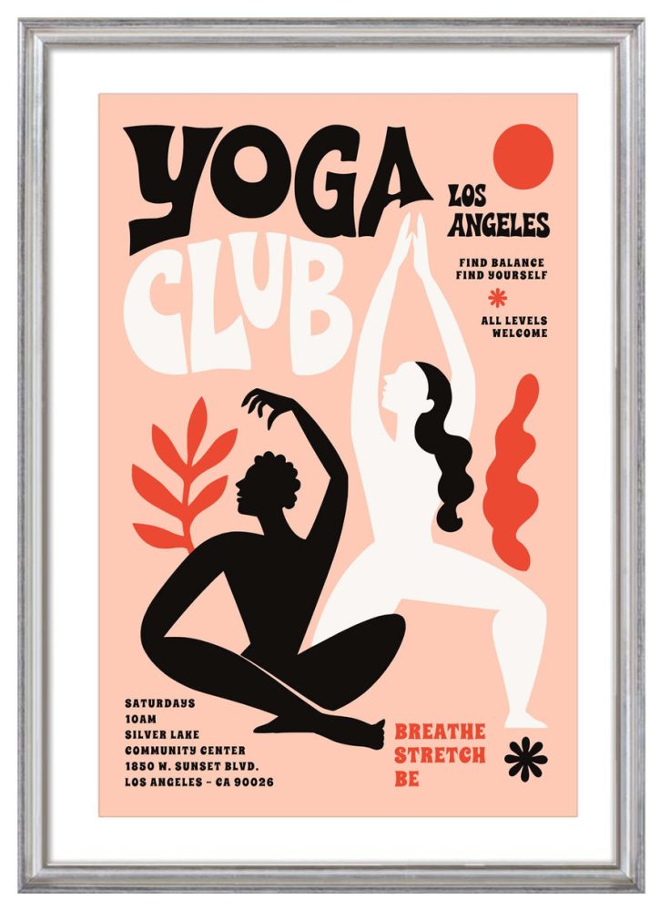 Yoga Club Wall Art Print
