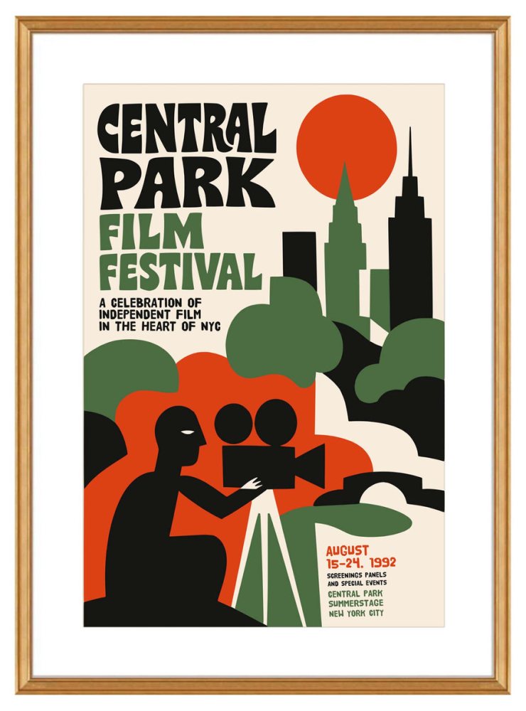 Central Park Film Festival Poster Print