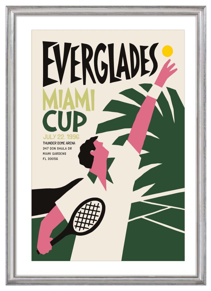Everglades Miami Cup Tennis Poster