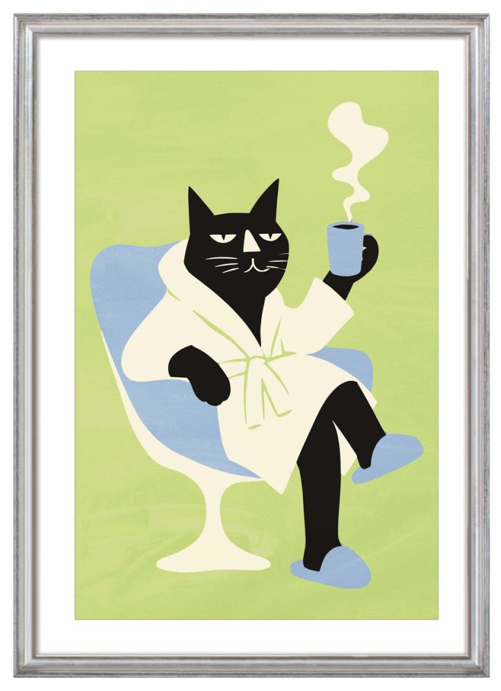 Black Cat Coffee Wall Art