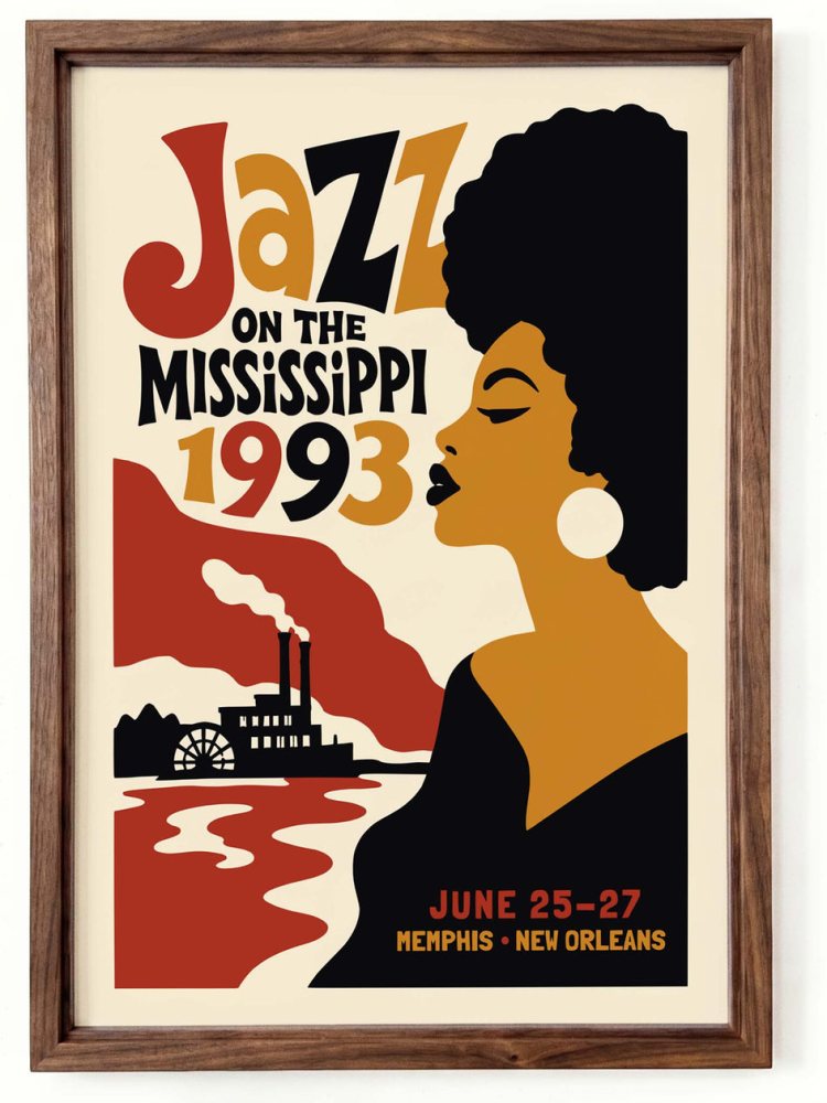 Jazz on the Mississippi Festival Poster