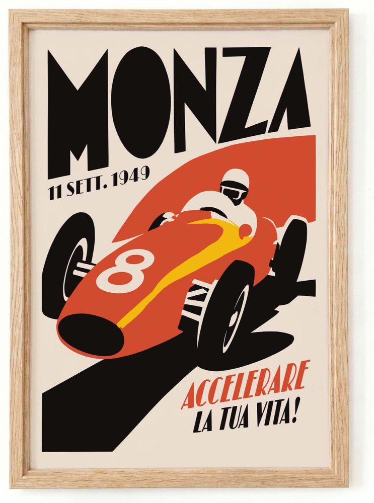 Monza Racing Wall Art Print