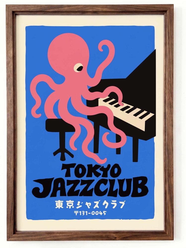 Tokyo Jazz Club Wall Art