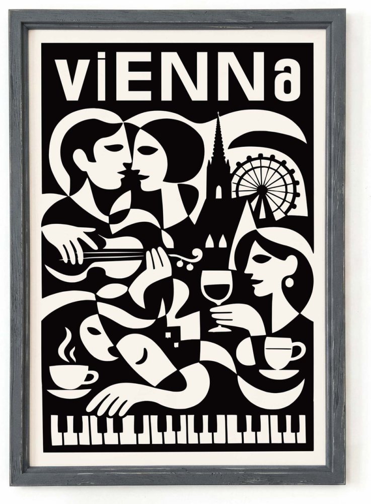 Vienna Travel Poster Print