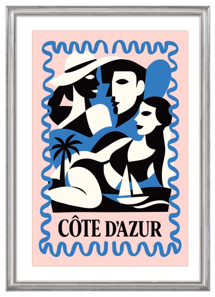Côte D'Azur Travel Poster Print