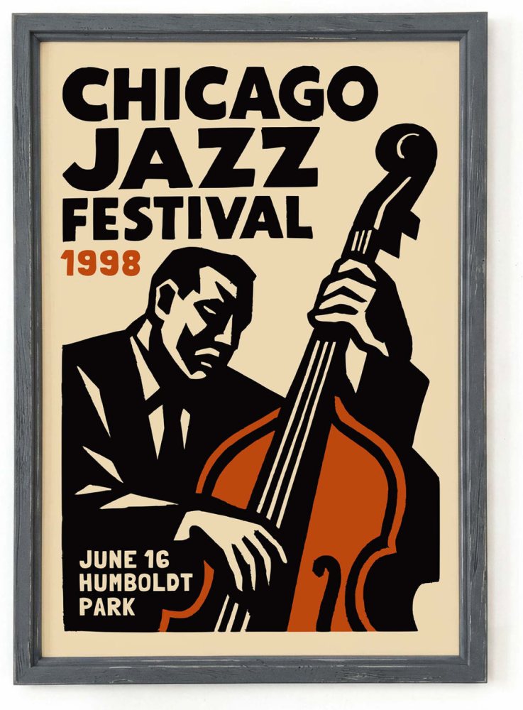 Chicago Jazz Festival Poster Print