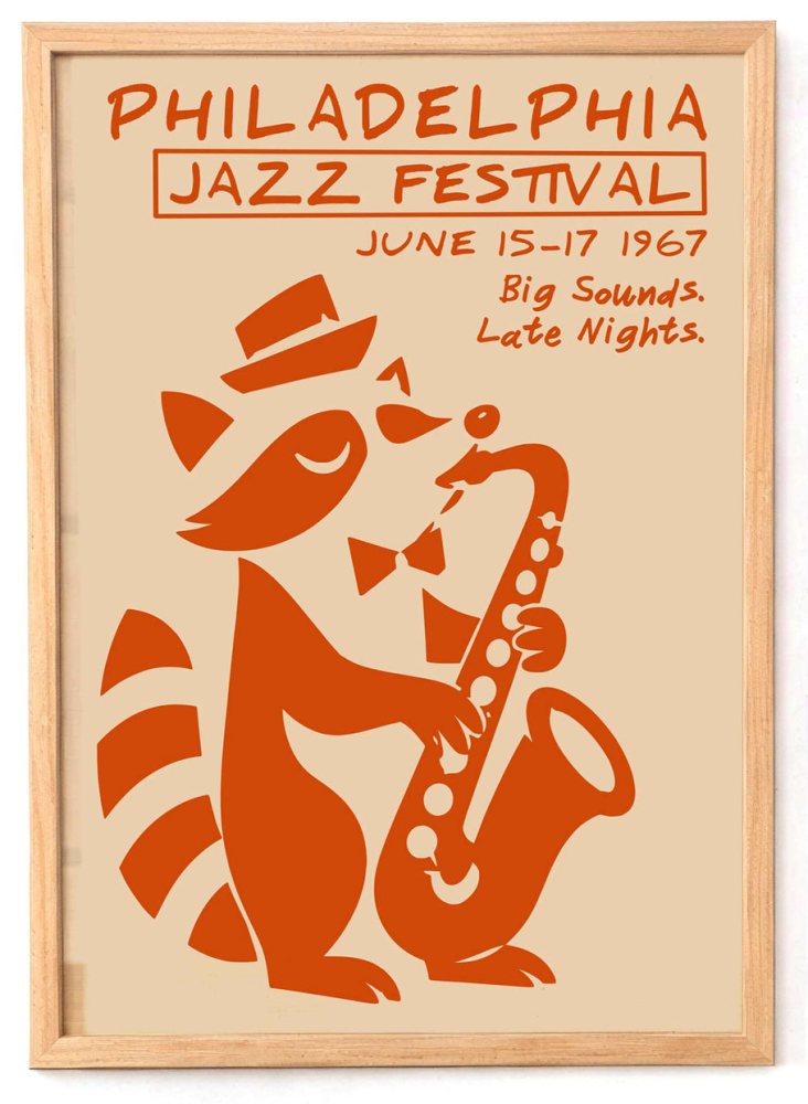 Philadelphia Jazz Festival Poster Print