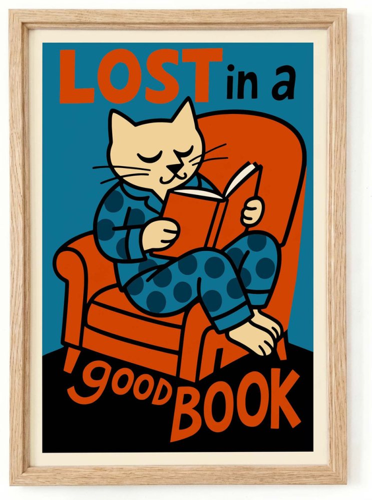 Lost In Good Book Print