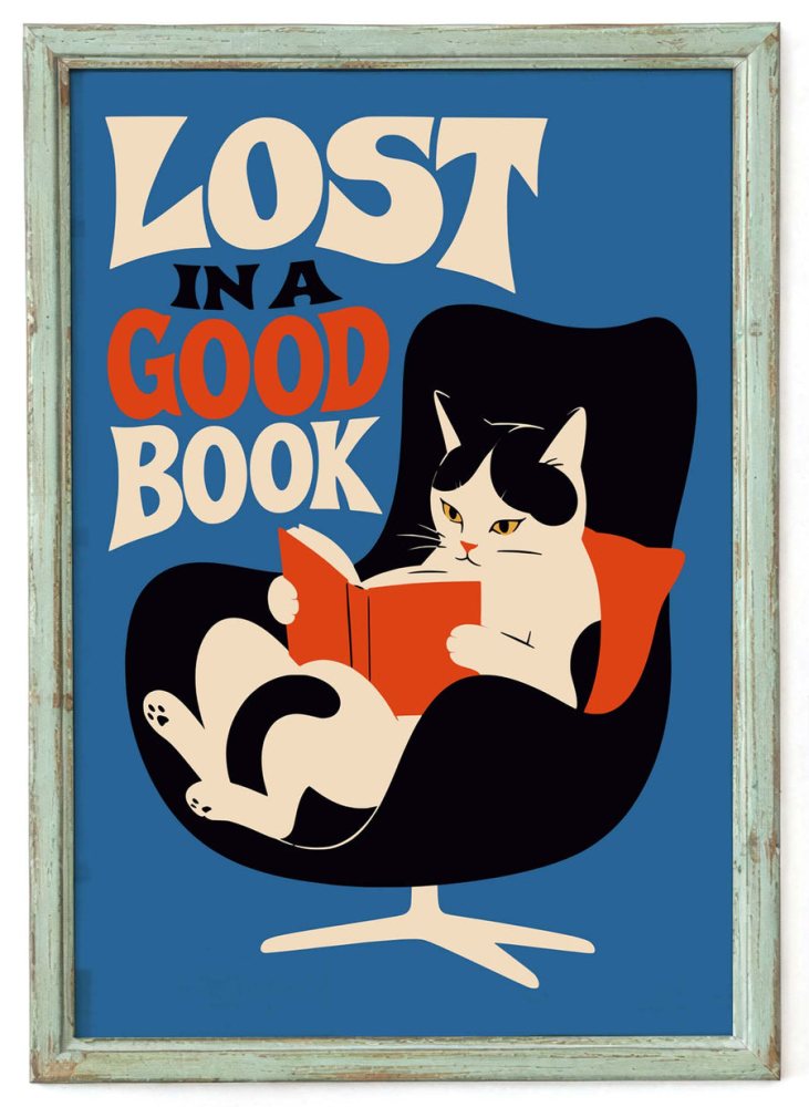 Lost In Good Book Wall Art