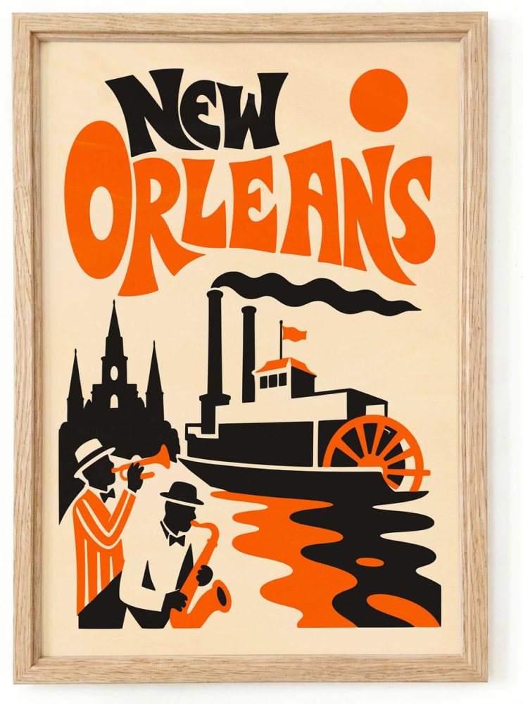 New Orleans Travel Poster