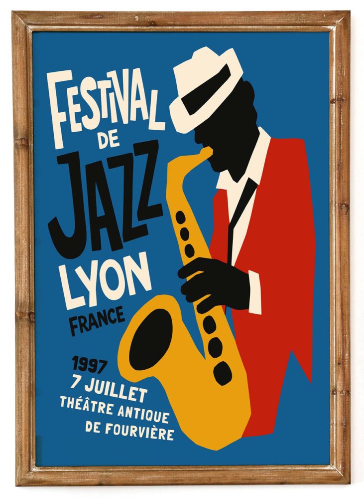 Lyon Jazz Festival Poster Print