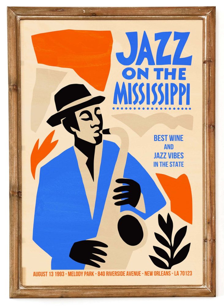 Mississippi Jazz Poster Art