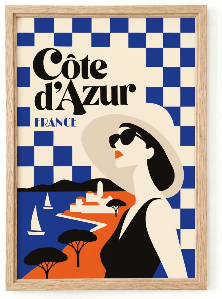 Côte D'Azur Travel Poster