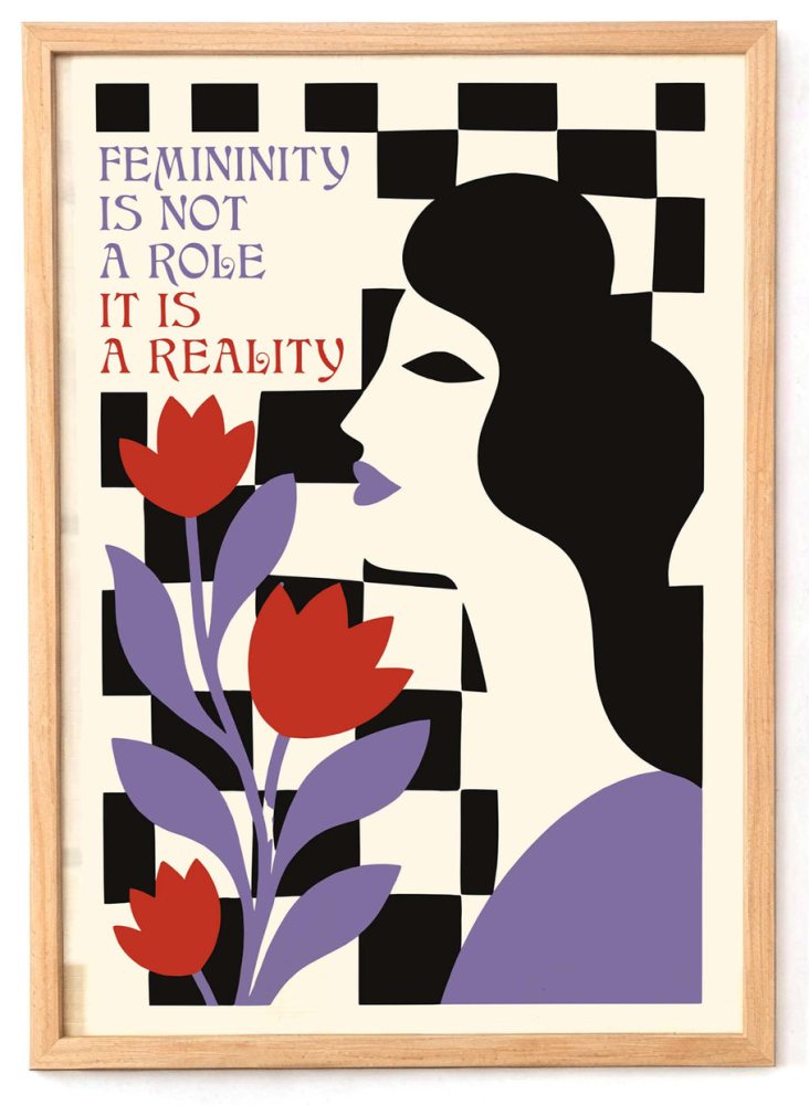 Femininity Quote Print