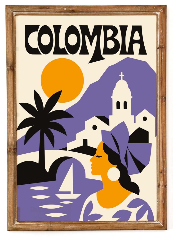 Colombia Travel Poster