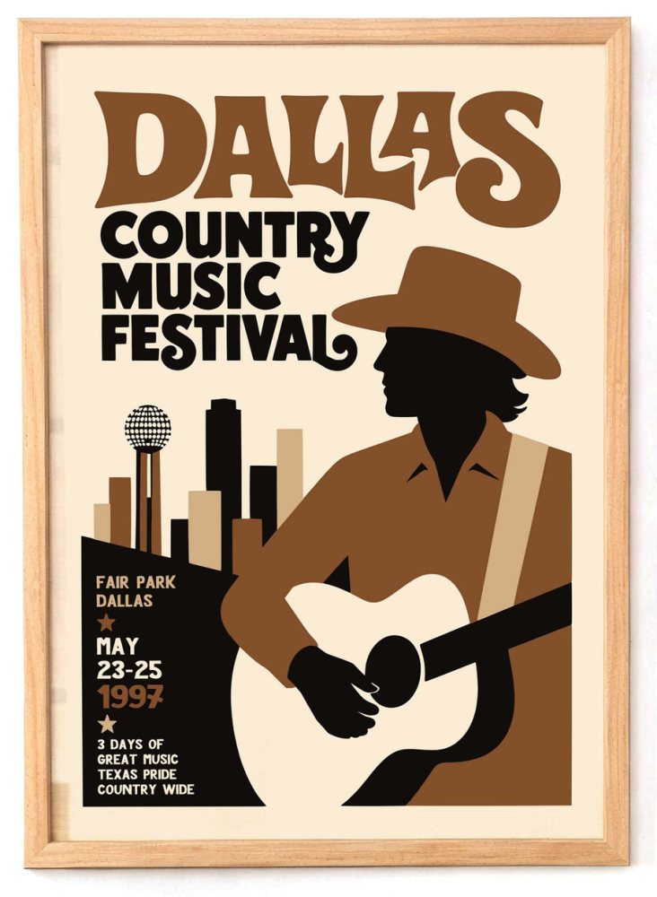 Dallas Country Music Festival Poster