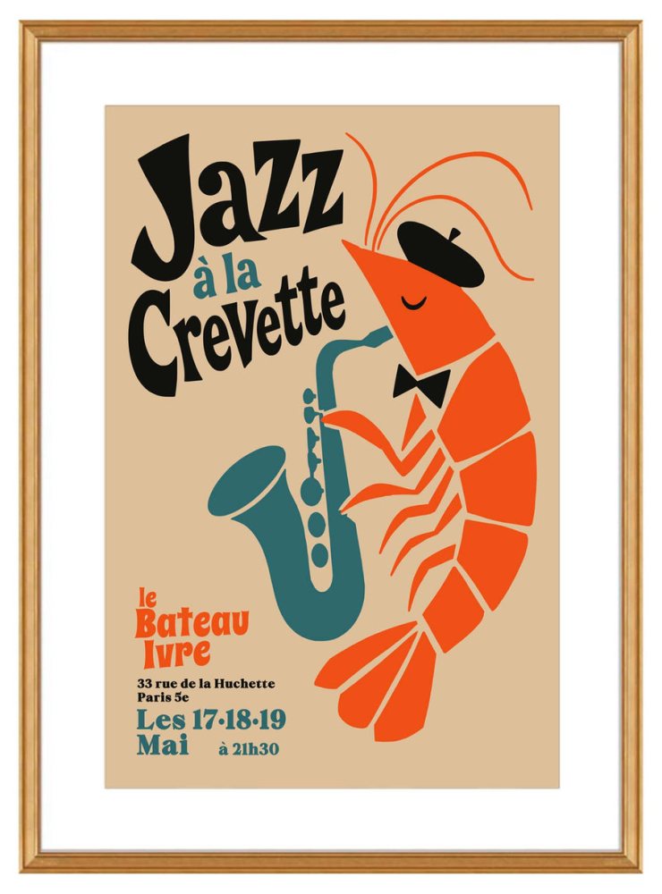 Jazz à la Crevette Poster