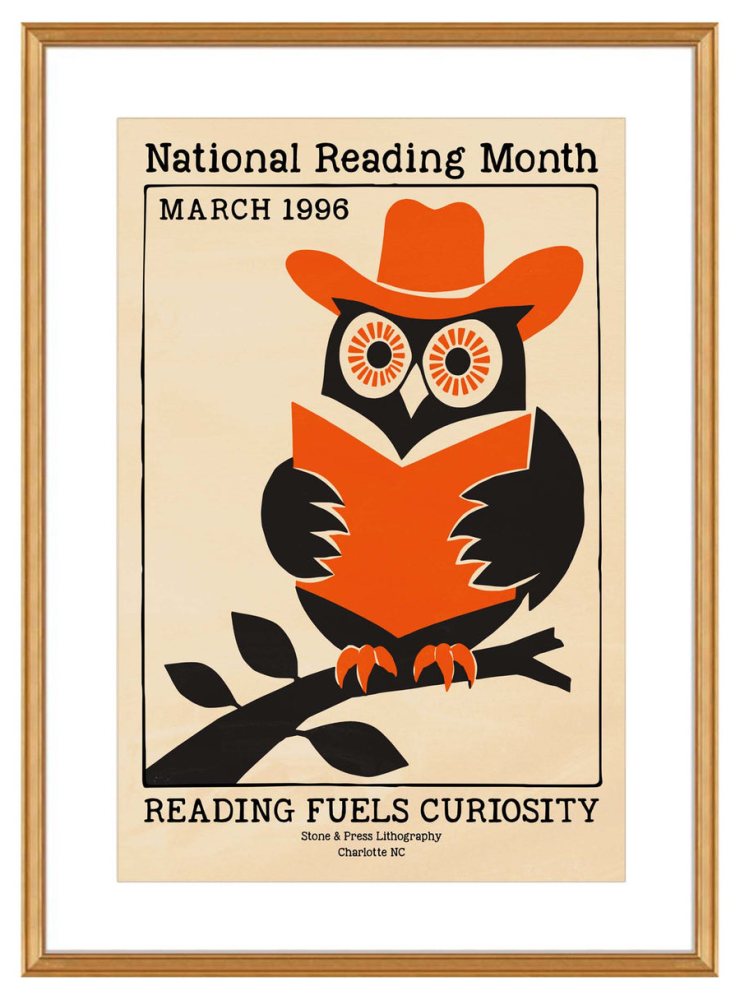National Reading Month Wall Art