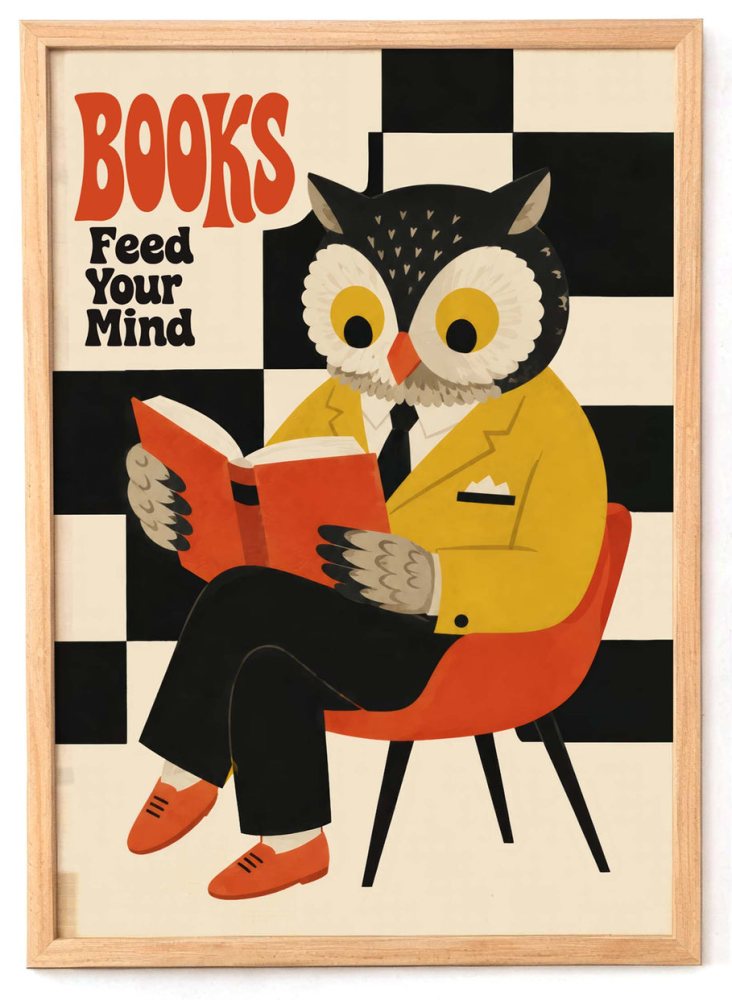 Books Feed Your Mind Poster